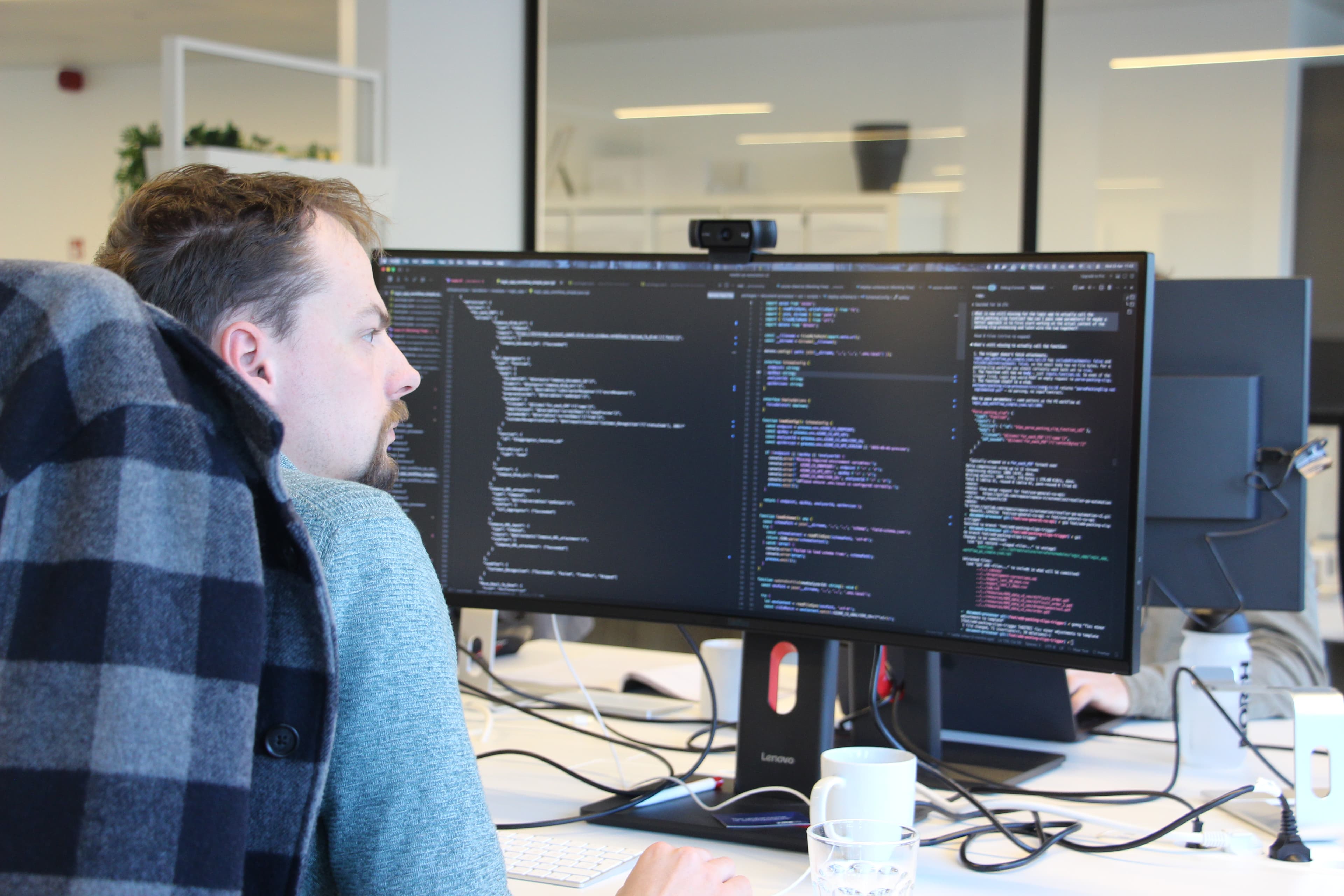Panenco engineer reviewing cloud architecture